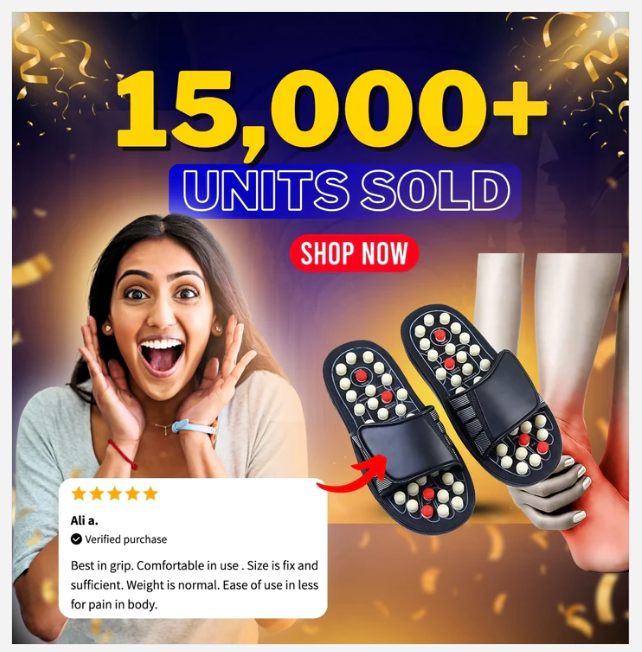 Metronova AcuFlex™ Therapy Slippers | Full Body Blood Circulation & Digestion | Men and Women