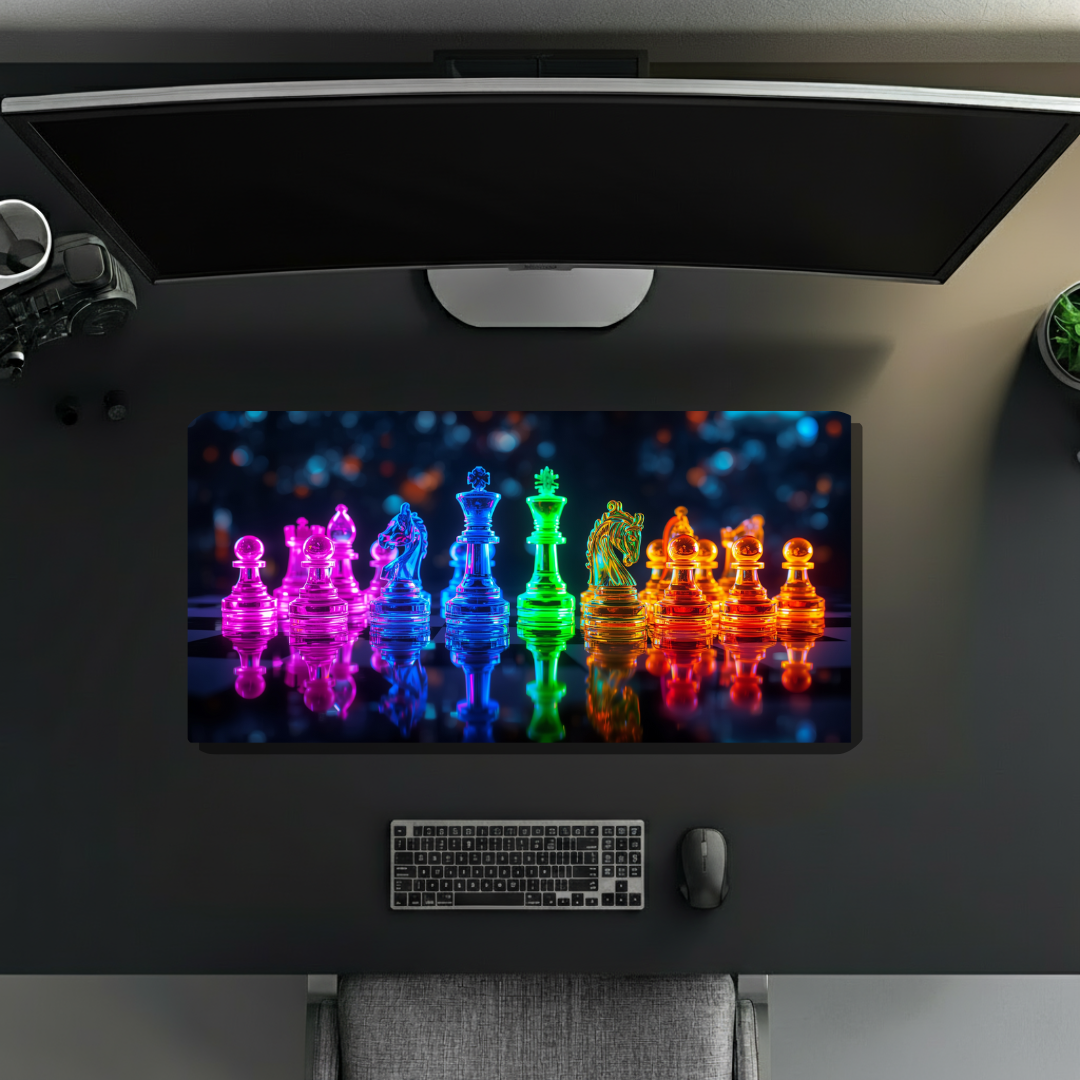 Vibrant Chessboard | Desk Mat | Gaming Pad