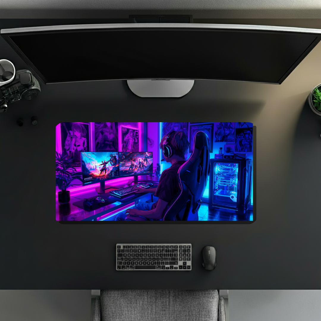 Gamer Anime Style | Desk Mat | Gaming Pad