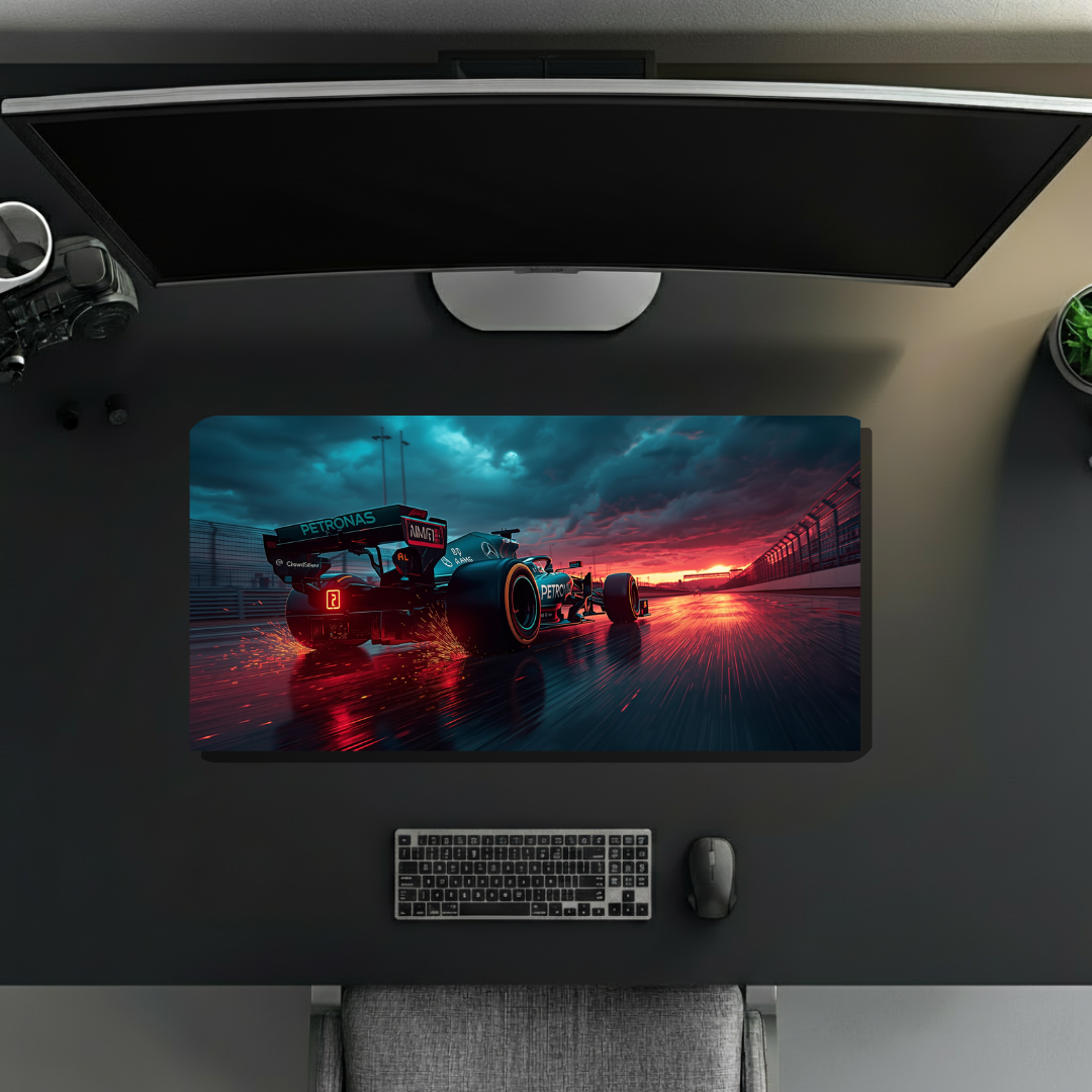 Mercedes Formula 1 car | Desk Mat | Gaming Pad