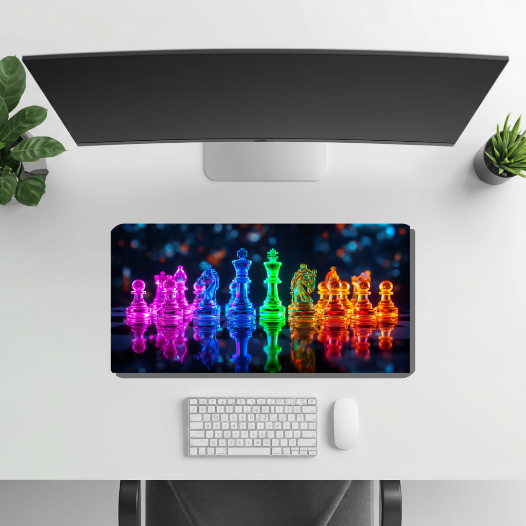 Vibrant Chessboard | Desk Mat | Gaming Pad
