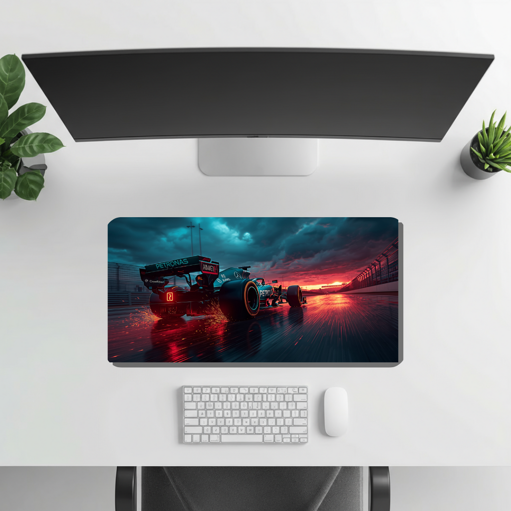 Mercedes Formula 1 car | Desk Mat | Gaming Pad