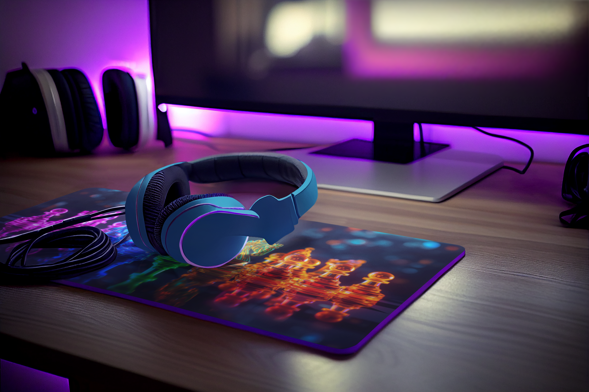 Vibrant Chessboard | Desk Mat | Gaming Pad