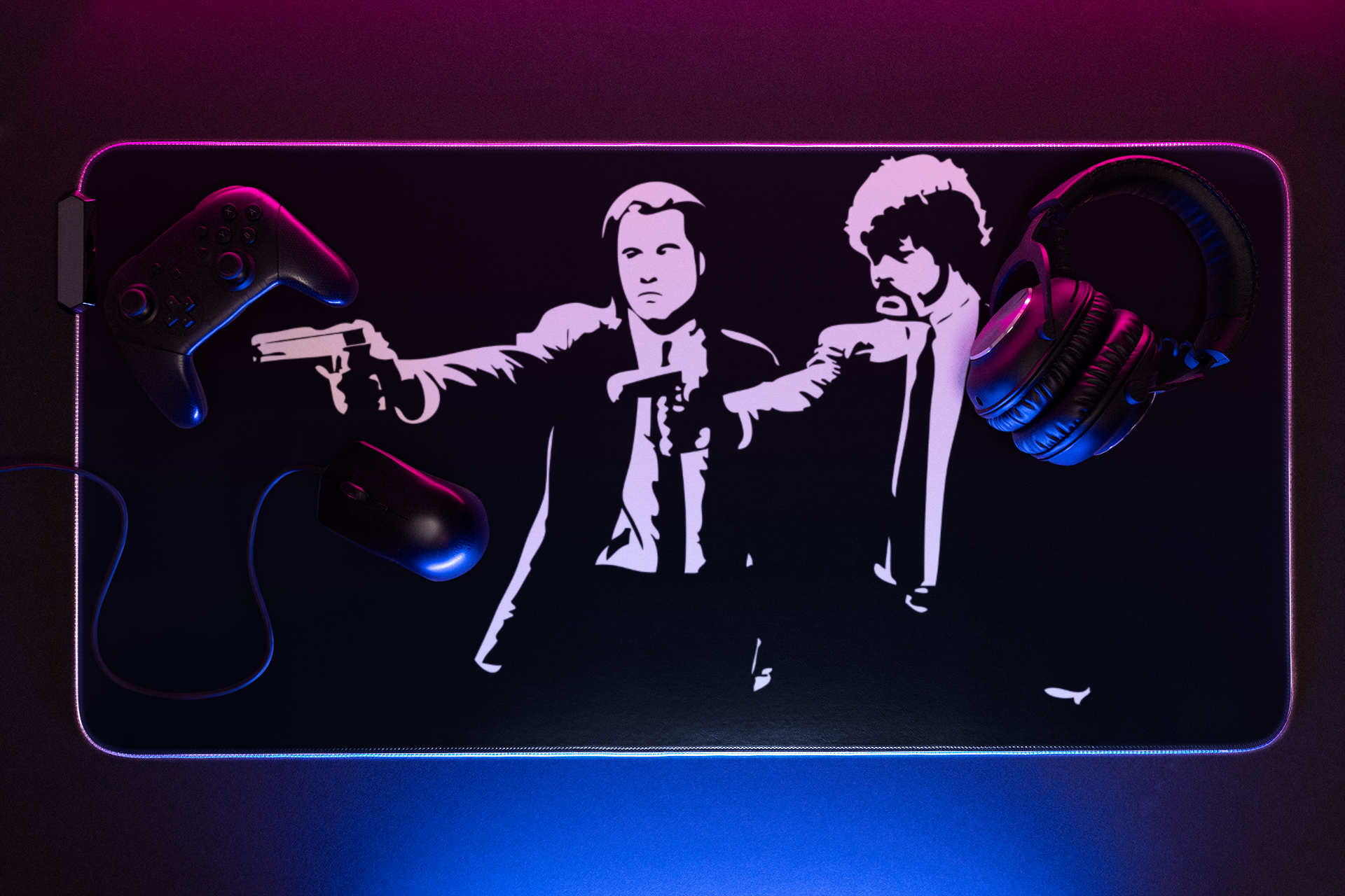 Pulp Fiction Iconic Scene | Desk Mat | Gaming Pad