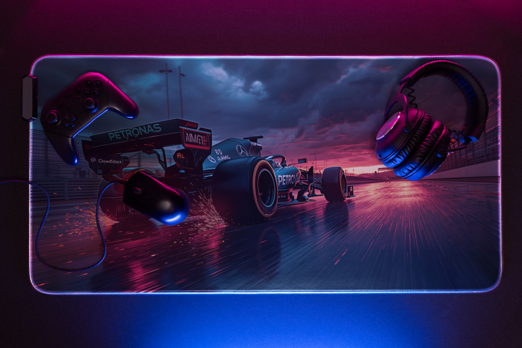 Mercedes Formula 1 car | Desk Mat | Gaming Pad