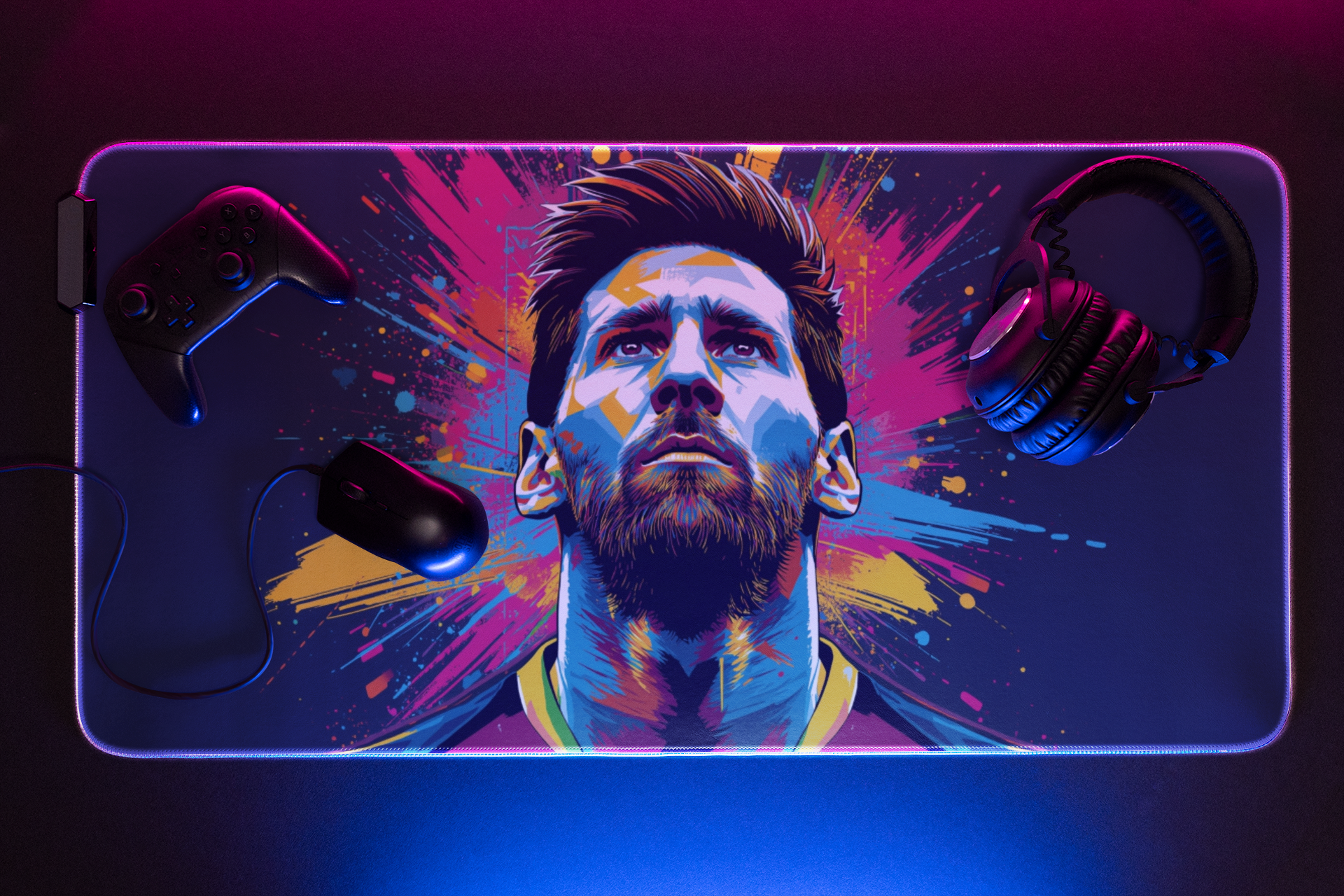 Messi | Desk Mat | Mouse Pad