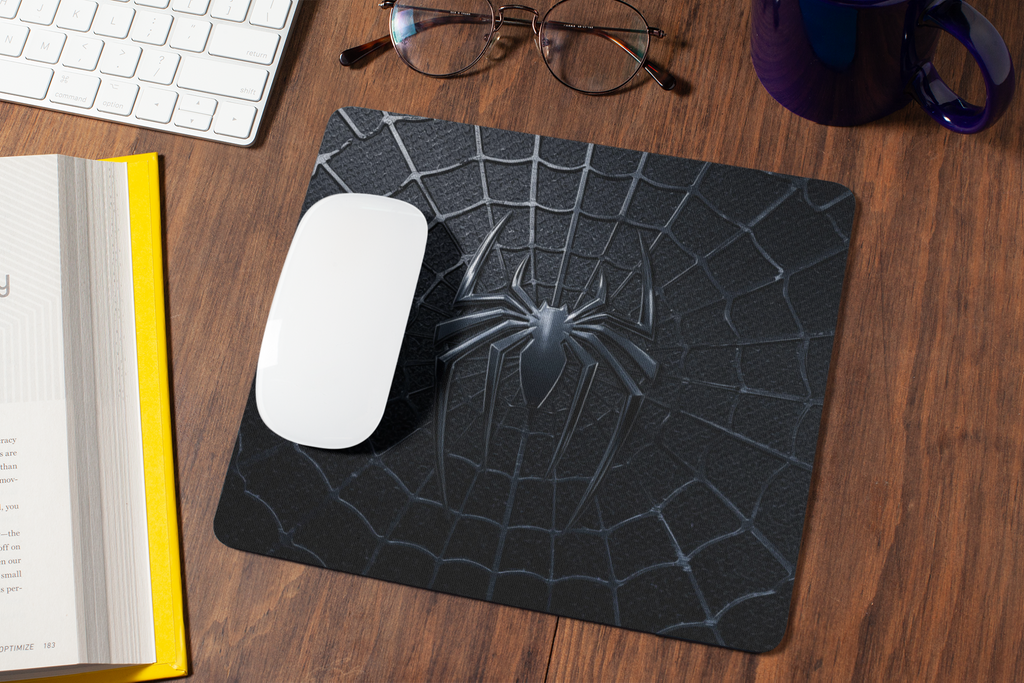 Black Spiderman Suit Symbol | Mouse Pad