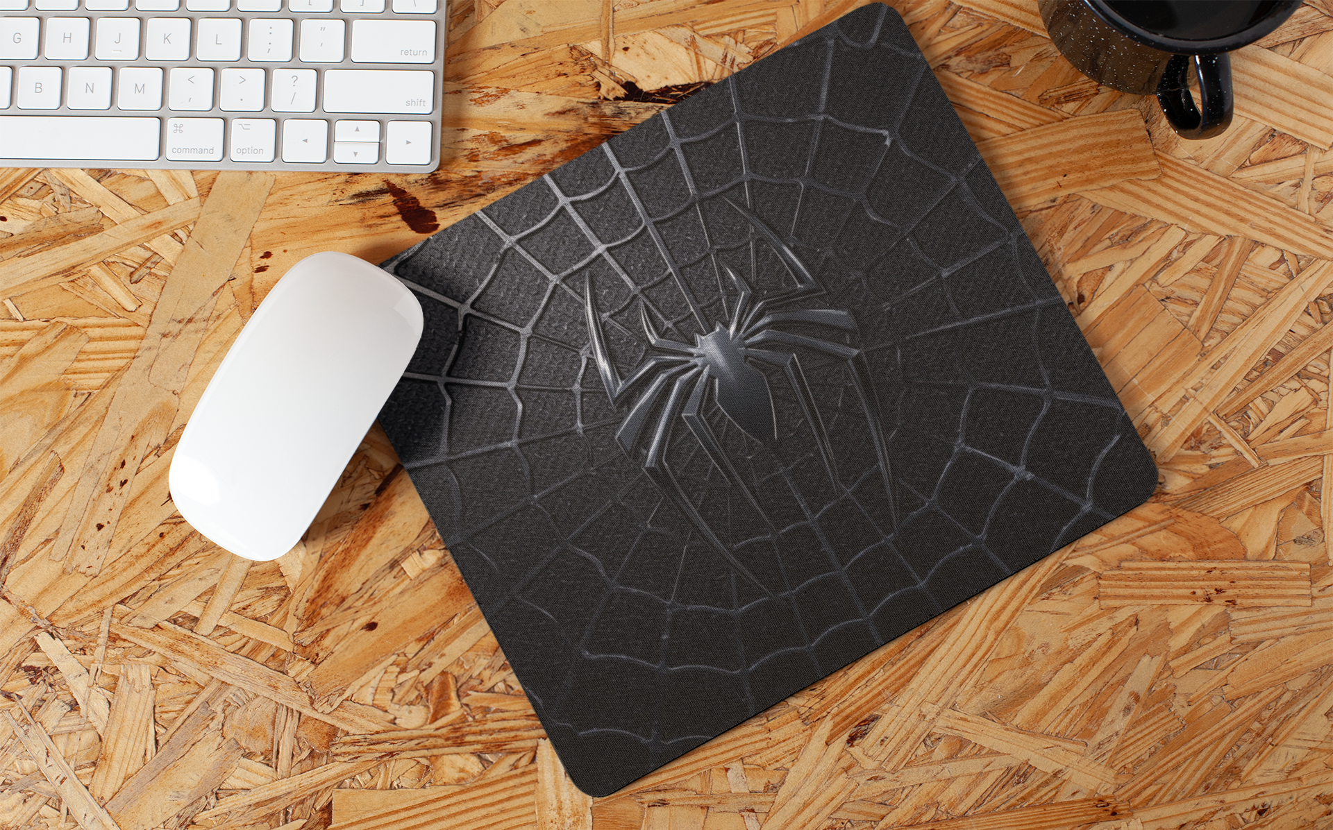 Black Spiderman Suit Symbol | Mouse Pad